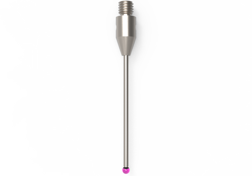 ITP Straight Styli - Type A - Ruby Ball - M3 Thread x 30.75mm Overall Length - THM301504031