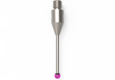 ITP Straight Styli - Type A - Ruby Ball - M3 Thread x 22mm Overall Length - THM302004022