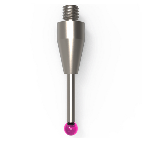 ITP Straight Styli - Type A - Ruby Ball - M3 XXT Thread x 20mm Overall Length - THM302505020