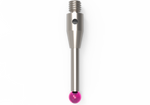 ITP Straight Styli - Type A - Ruby Ball - M3 Thread x 21mm Overall Length - THM303004021