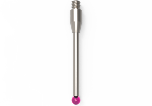 ITP Straight Styli - Type A - Ruby Ball - M3 Thread x 31.5mm Overall Length - THM303004031