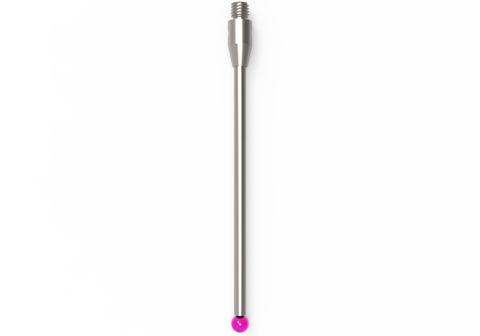ITP Straight Styli - Type A - Ruby Ball - M3 Thread x 51.5mm Overall Length - THM303004051
