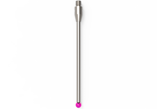 ITP Straight Styli - Type A - Ruby Ball - M3 Thread x 51.5mm Overall Length - THM303004051