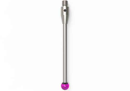 ITP Straight Styli - Type A - Ruby Ball - M3 Thread x 40mm Overall Length - THM304004040