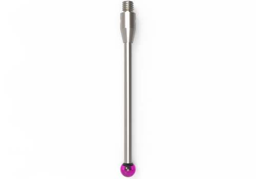 ITP Straight Styli - Type A - Ruby Ball - M3 Thread x 42mm Overall Length - THM304004042
