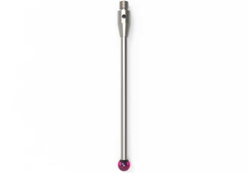 ITP Straight Styli - Type A - Ruby Ball - M3 Thread x 50mm Overall Length - THM304004050