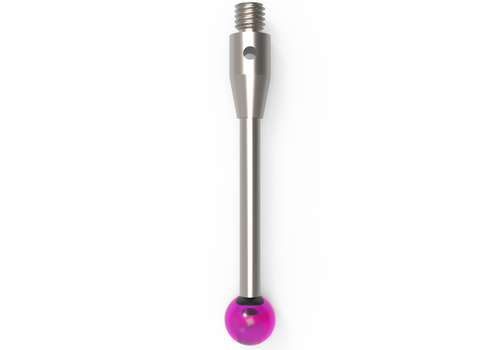 ITP Straight Styli - Type A - Ruby Ball - M3 Thread x 30mm Overall Length - THM305004030