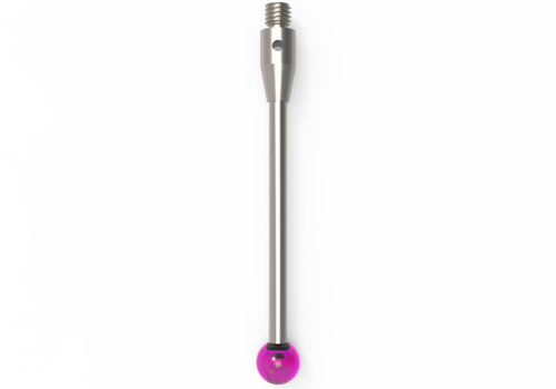 ITP Straight Styli - Type A - Ruby Ball - M3 Thread x 40mm Overall Length - THM305004040