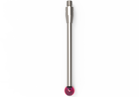 ITP Straight Styli - Type A - Ruby Ball - M3 Thread x 42.5mm Overall Length - THM305004042