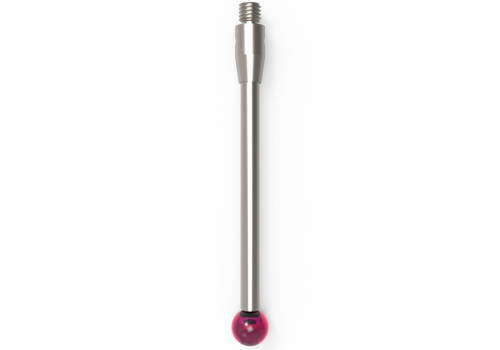 ITP Straight Styli - Type A - Ruby Ball - M3 Thread x 42.5mm Overall Length - THM305004042