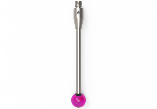 ITP Straight Styli - Type A - Ruby Ball - M3 Thread x 40mm Overall Length - THM306004040