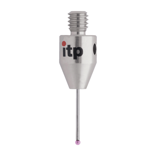 ITP Straight Styli - Type A - Ruby Ball - M4 Thread x 20.5mm Overall Length - THM4010R7020