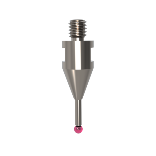 ITP Straight Styli - Type A - Ruby Ball - M4 Thread x 21mm Overall Length - THM402007020