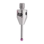 ITP Straight Styli - Type A - Ruby Ball - M4 Thread x 21mm Overall Length - THM402007021