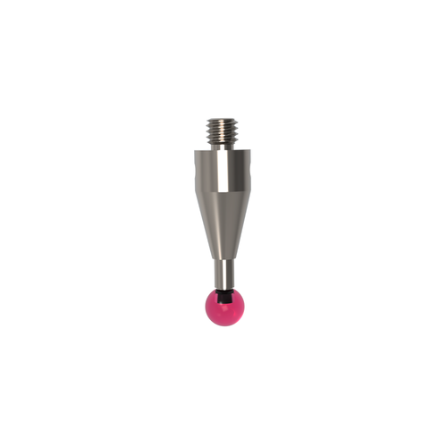 ITP Straight Styli - Type A - Ruby Ball - M4 Thread x 22.15mm Overall Length - THM405007022