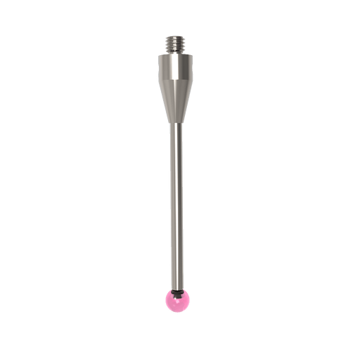 ITP Straight Styli - Type A - Ruby Ball - M4 Thread x 52.5mm Overall Length - THM405007052