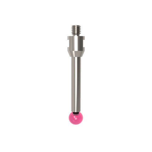 ITP Straight Styli - Type A - Ruby Ball - M4 Thread x 38mm Overall Length - THM406007035