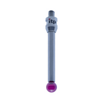 ITP Straight Styli - Type A - Ruby Ball - M4 Thread x 43mm Overall Length - THM406007040