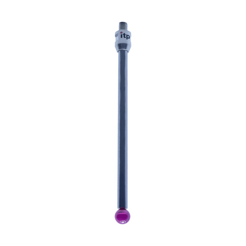 ITP Straight Styli - Type A - Ruby Ball - M4 Thread x 53mm Overall Length - THM406007050