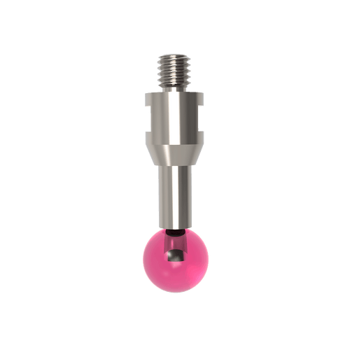 ITP Straight Styli - Type A - Ruby Ball - M4 Thread x 24mm Overall Length - THM408007020