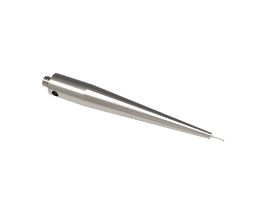 ITP Straight Styli - Type B - Ruby Ball - M5 Thread x 75.25mm Overall Length - THM500510075