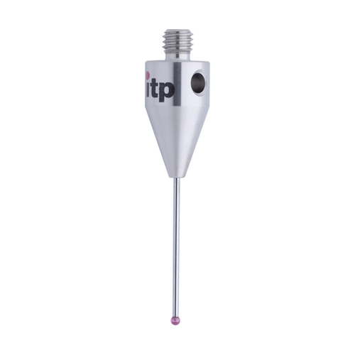 ITP Straight Styli - Type A - Ruby Ball - M5 Thread x 30.75mm Overall Length - THM501510030