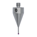 ITP Straight Styli - Type A - Ruby Ball - M5 Thread x 28.75mm Overall Length - THM501512028