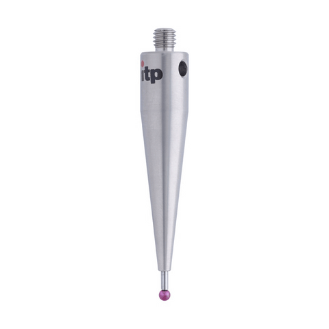 ITP Straight Styli - Type A - Ruby Ball - M5 Thread x 51.25mm Overall Length - THM502510051