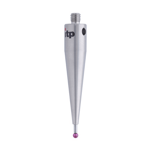 ITP Straight Styli - Type A - Ruby Ball - M5 Thread x 51.25mm Overall Length - THM502510051