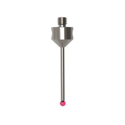 ITP Straight Styli - Type A - Ruby Ball - M5 Thread x 40mm Overall Length - THM503011040