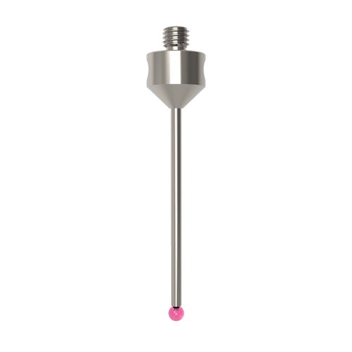 ITP Straight Styli - Type A - Ruby Ball - M5 Thread x 50mm Overall Length - THM503011050