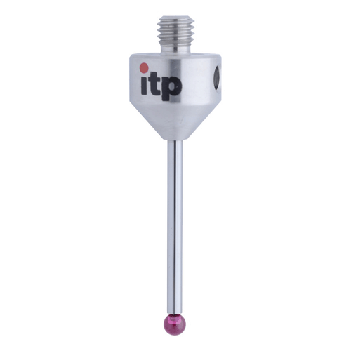 ITP Straight Styli - Type A - Ruby Ball - M5 Thread x 51.5mm Overall Length - THM503012050