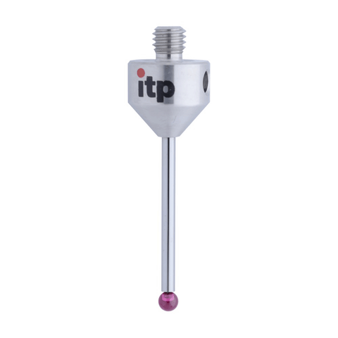 ITP Straight Styli - Type A - Ruby Ball - M5 Thread x 57mm Overall Length - THM504012055