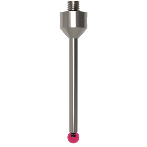 ITP Straight Styli - Type A - Ruby Ball - M5 Thread x 53mm Overall Length - THM505011053