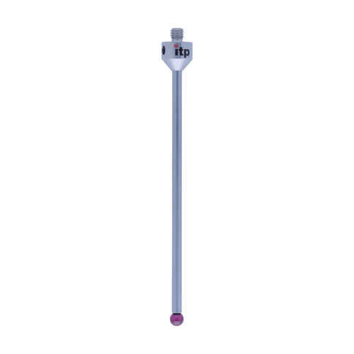 ITP Straight Styli - Type A - Ruby Ball - M5 Thread x 75mm Overall Length - THM505011075