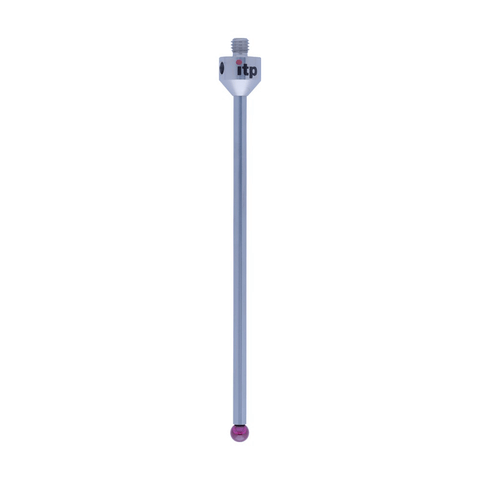 ITP Straight Styli - Type A - Ruby Ball - M5 Thread x 100mm Overall Length - THM505011100