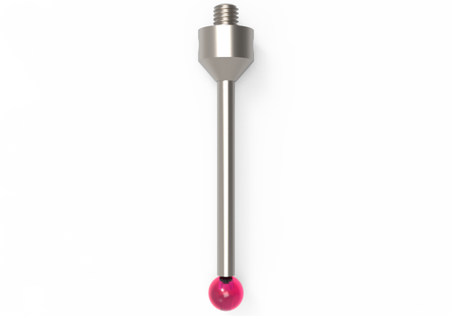 ITP Straight Styli - Type A - Ruby Ball - M5 Thread x 55mm Overall Length - THM507011055