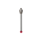 ITP Straight Styli - Type A - Ruby Ball - M5 Thread x 75mm Overall Length - THM508011075