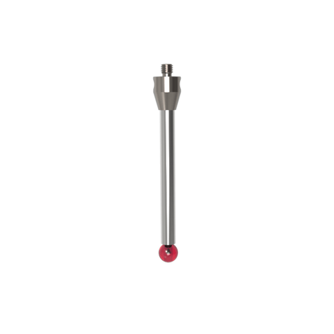 ITP Straight Styli - Type A - Ruby Ball - M5 Thread x 75mm Overall Length - THM508011075