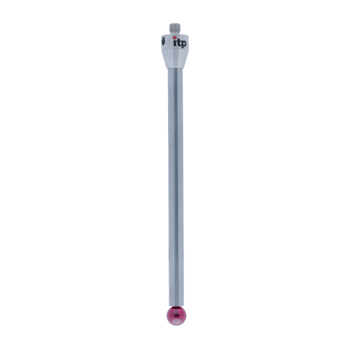 ITP Straight Styli - Type A - Ruby Ball - M5 Thread x 150mm Overall Length - THM508011150