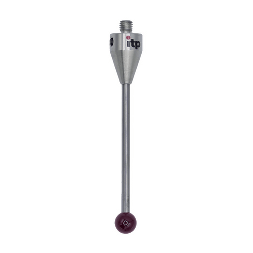 ITP Straight Styli - Type A - Ruby Ball - M5 Thread x 72mm Overall Length - THM508012068