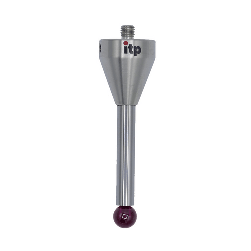 ITP Straight Styli - Type A - Ruby Ball - M5 Thread x 63.5mm Overall Length - THM508019063