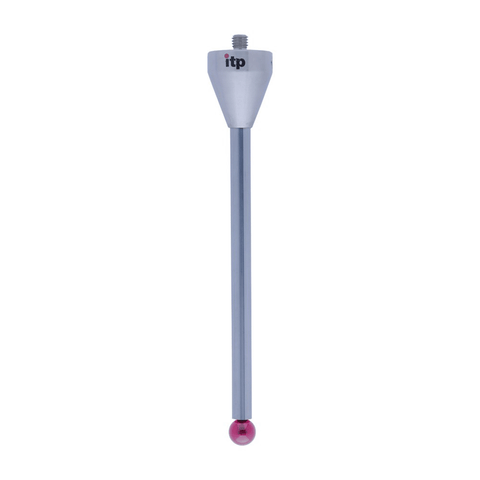 ITP Straight Styli - Type A - Ruby Ball - M5 Thread x 114.5mm Overall Length - THM508019114