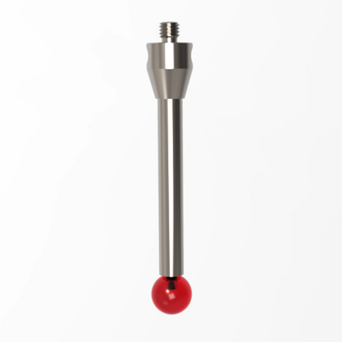 ITP Straight Styli - Type A - Ruby Ball - M5 Thread x 65.5mm Overall Length - THM510011065