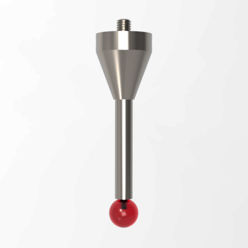 ITP Straight Styli - Type A - Ruby Ball - M5 Thread x 65.5mm Overall Length - THM510019065