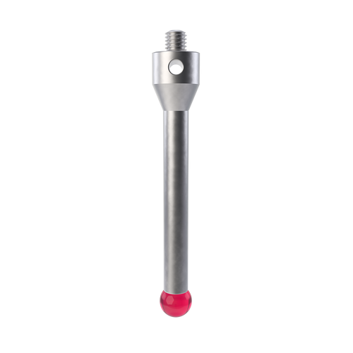 ITP Straight Styli - Type A - Ruby Ball - M5 Thread x 63.5mm Overall Length - THM5R8011063