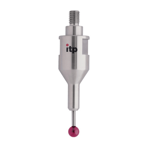 ITP Straight Styli - Type C - Ruby Ball - M6 Thread x 49mm Overall Length - THM6R0416049