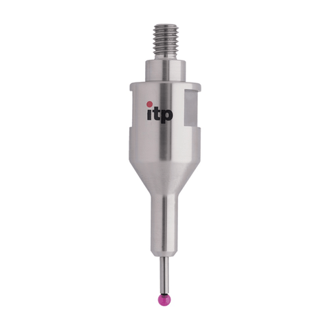 ITP Straight Styli - Type C - Ruby Ball - M6 Thread x 49mm Overall Length - THM6R0816049