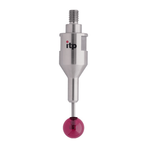 ITP Straight Styli - Type C - Ruby Ball - M6 Thread x 59mm Overall Length - THM6R12016059