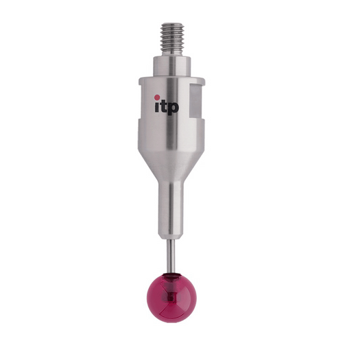 ITP Straight Styli - Type C - Ruby Ball - M6 Thread x 59mm Overall Length - THM6R12016059